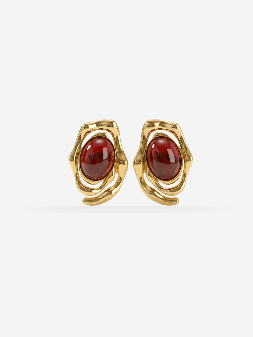 Boucles d'oreilles Rouge majesté